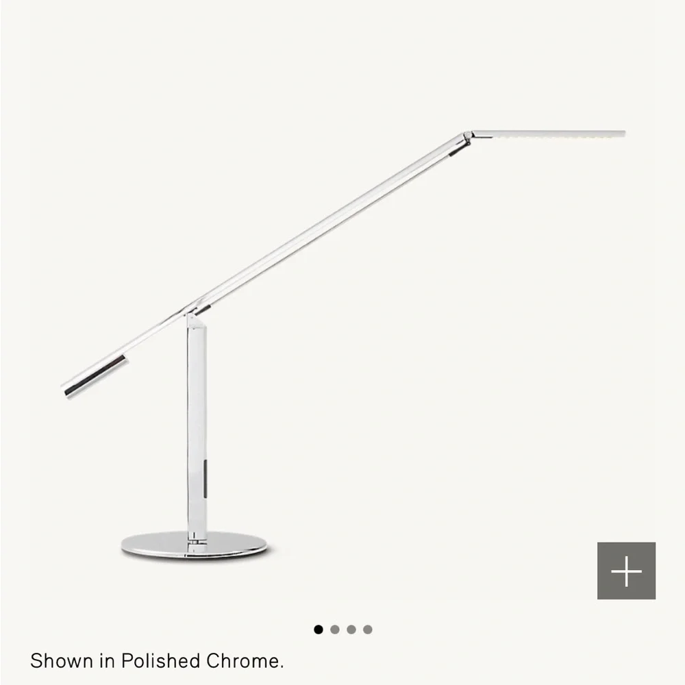 RH DESIGNER CHROME LAMP